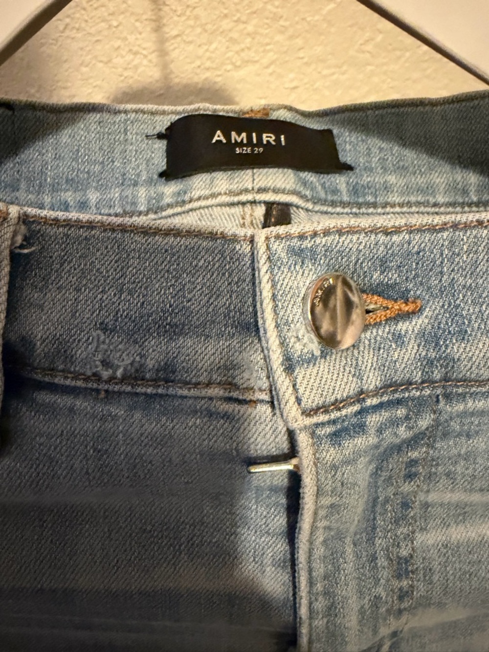 Authentic AMIRI Light Blue High-Rise Women's Denim Jeans